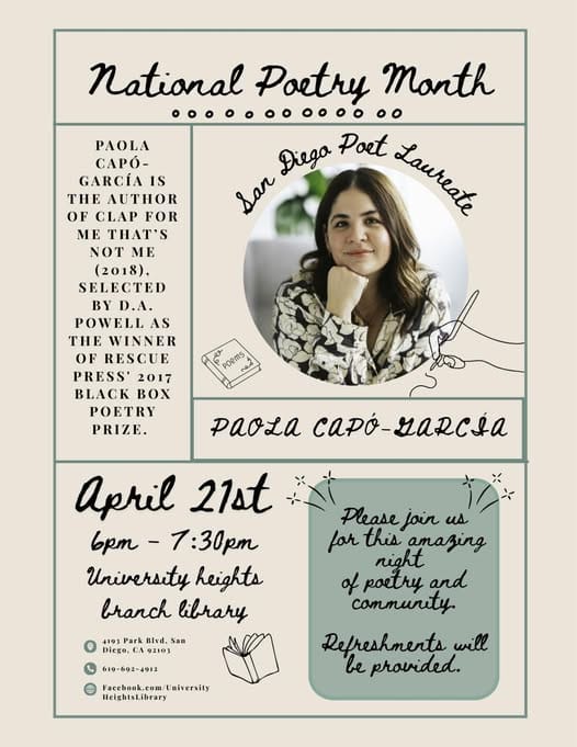 Paola Capó-García Poetry event photo
