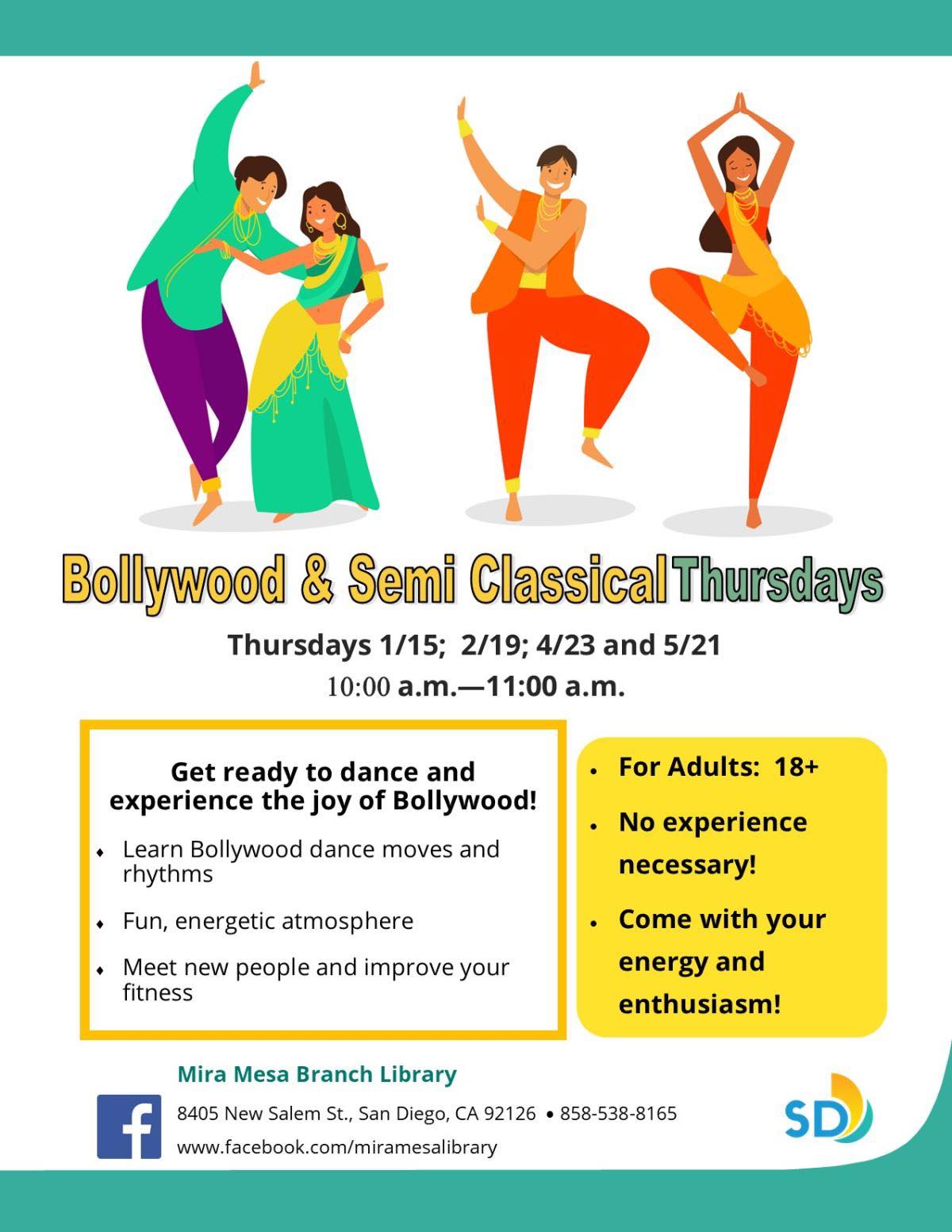 Bollywood and Semi-Classical Dance Fitness for Adults event photo