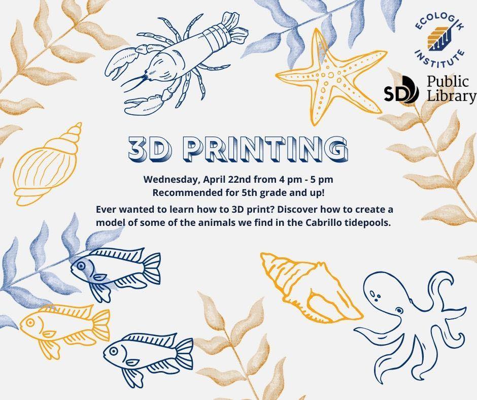EcoLogik-3D Printing! event photo