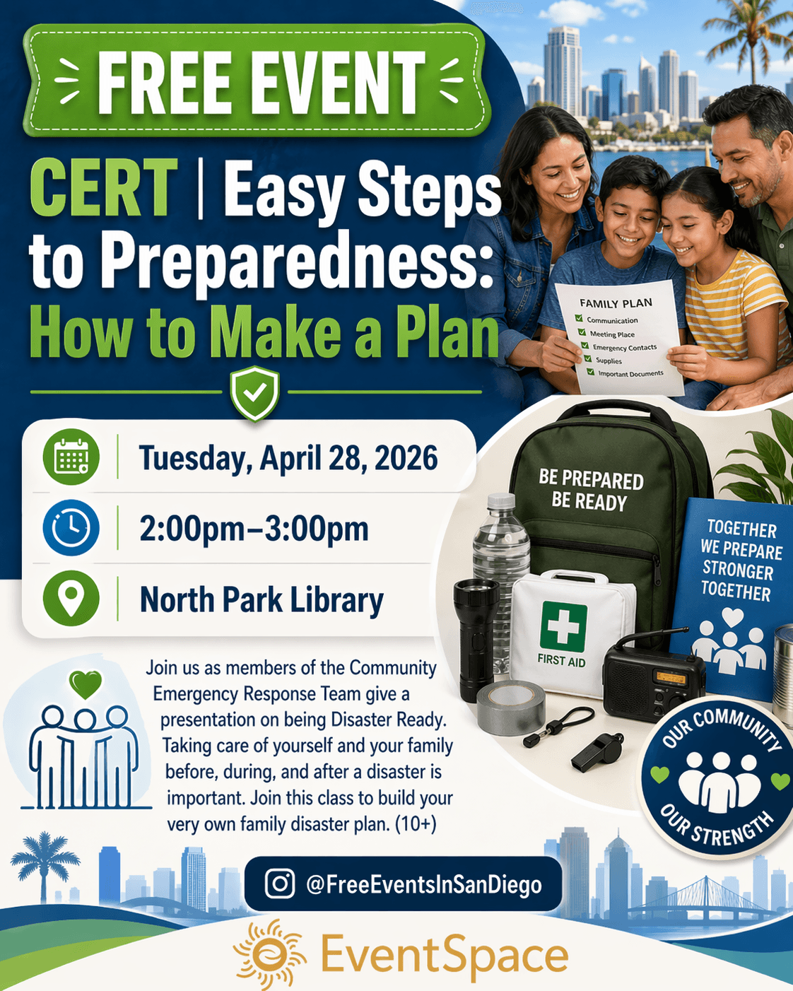 CERT | Easy Steps to Preparedness: How to Make a Plan event photo