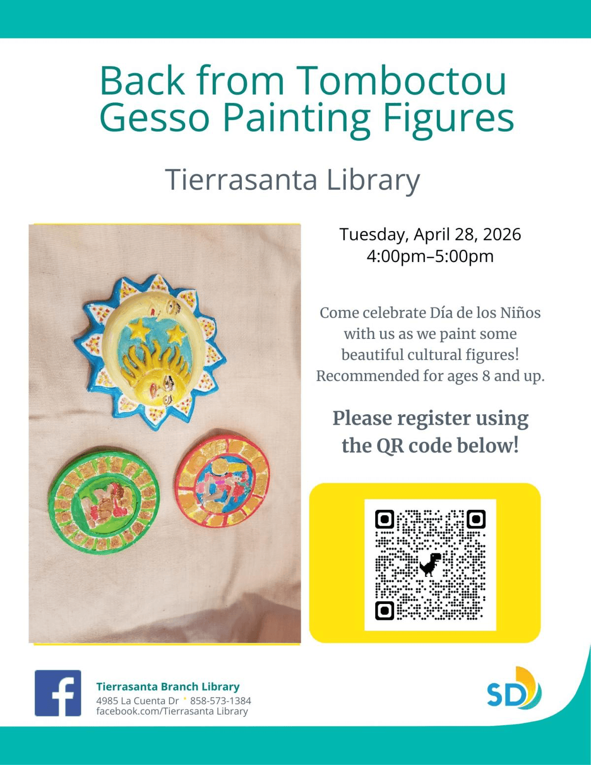 Back from Tomboctou Gesso Painting Figures