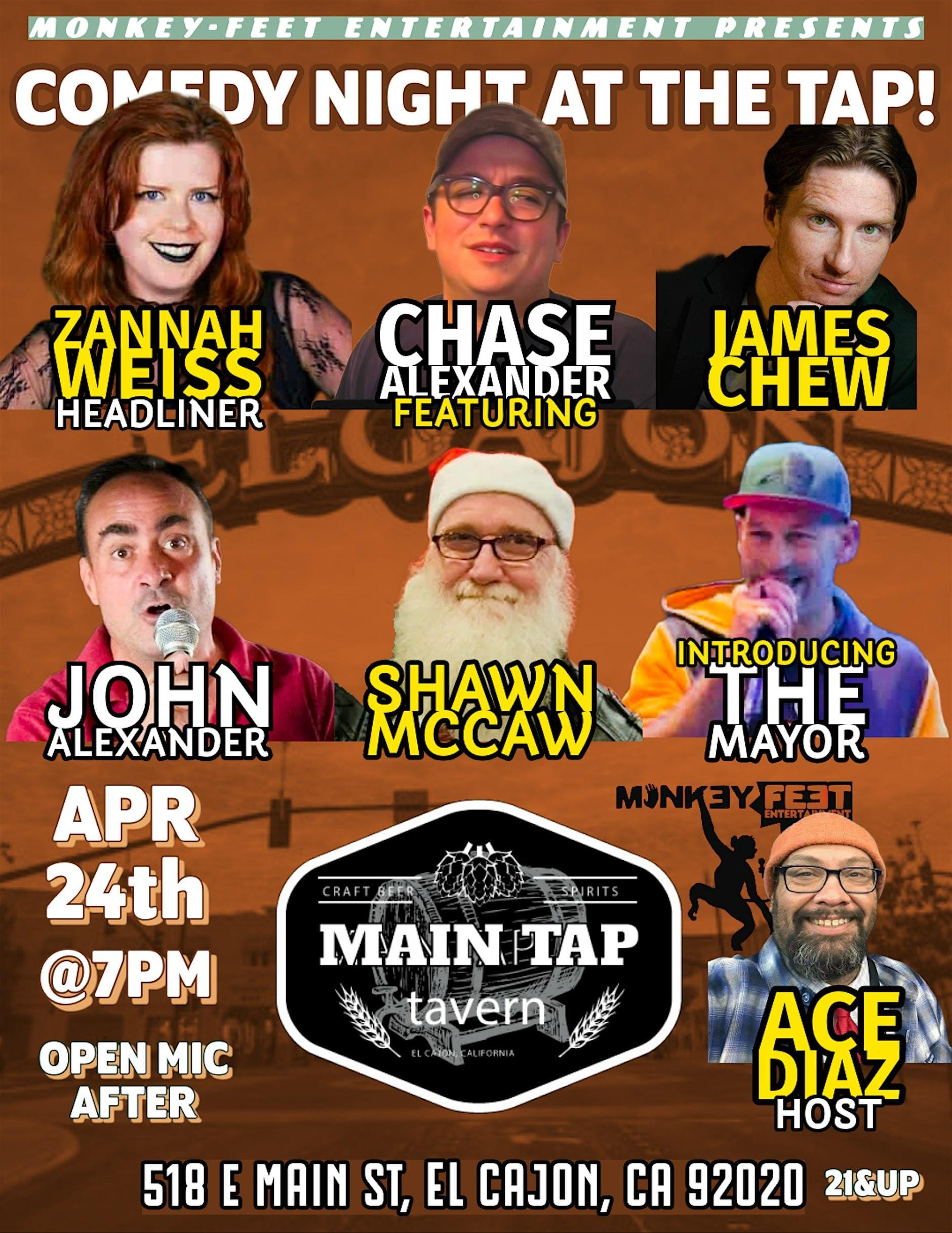 Comedy Night At The TAP! with host Ace Diaz event photo