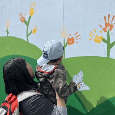 Petals & Paint: Grant Park Flower Fence Mural Gathering event photo